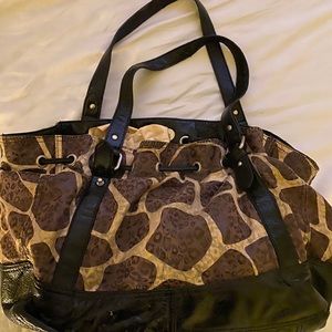 Animal Print Giraffe Cheetah Shoulder Bag Purse